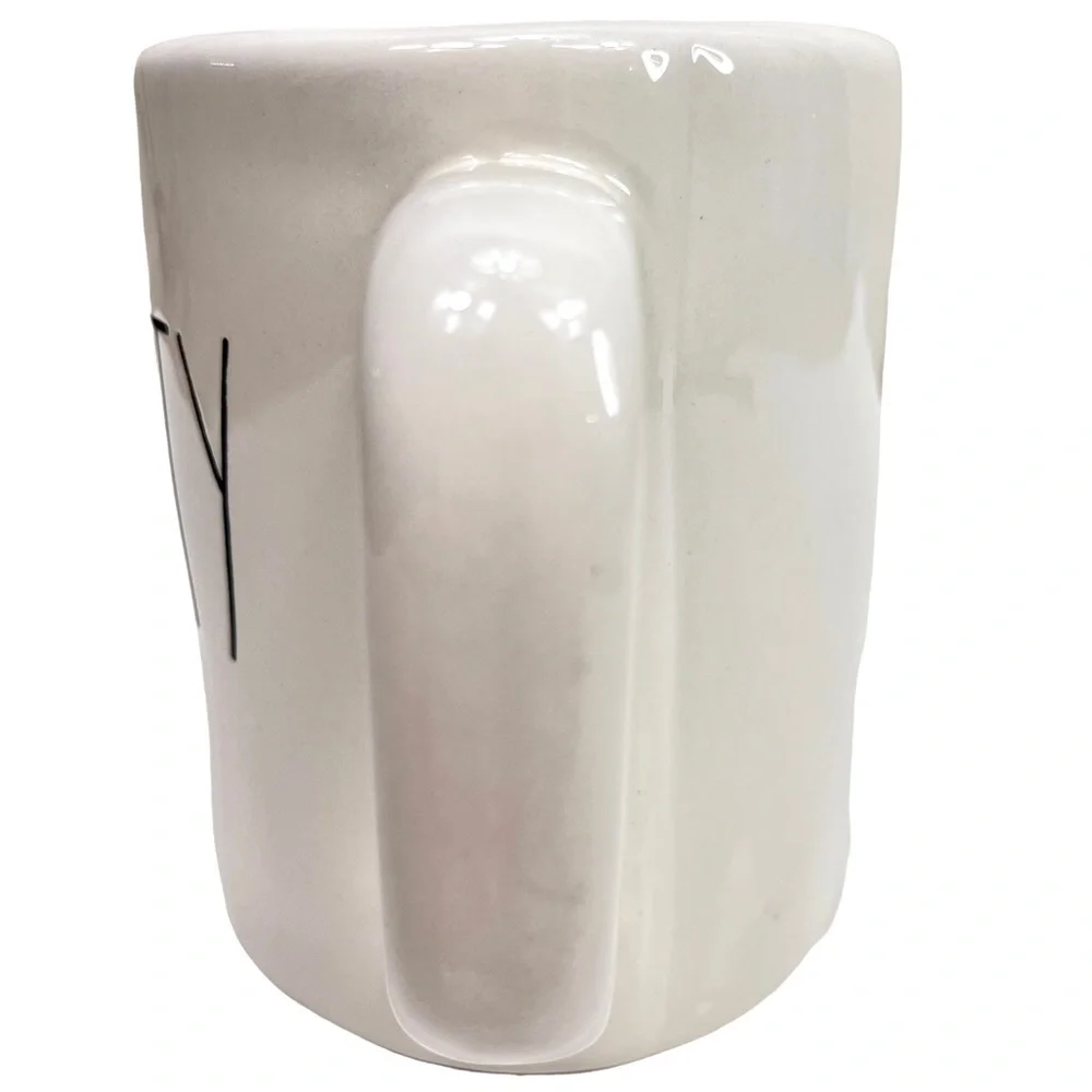 Rae Dunn “BEAUTY”‎ Mug Coffee Cup White & Black -189-